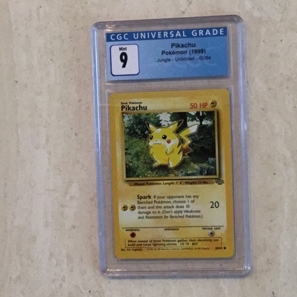 Pokemon Pikachu 60/64 Jungle 1999 CGC 9 - Picture 7 of 7
